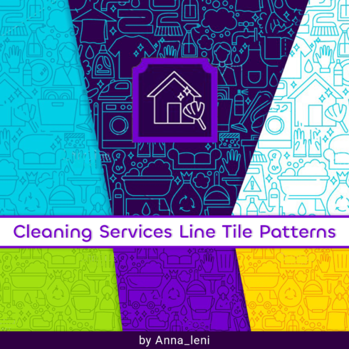 Cleaning Services Line Tile Patterns.