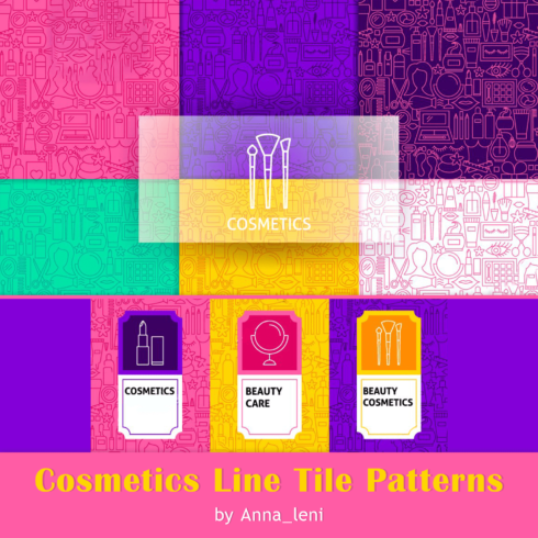 Cosmetics Line Tile Patterns.