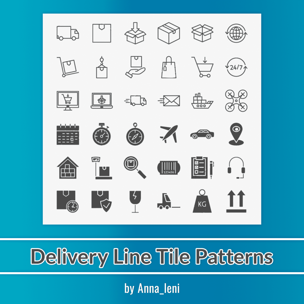 Delivery Line Icons – MasterBundles