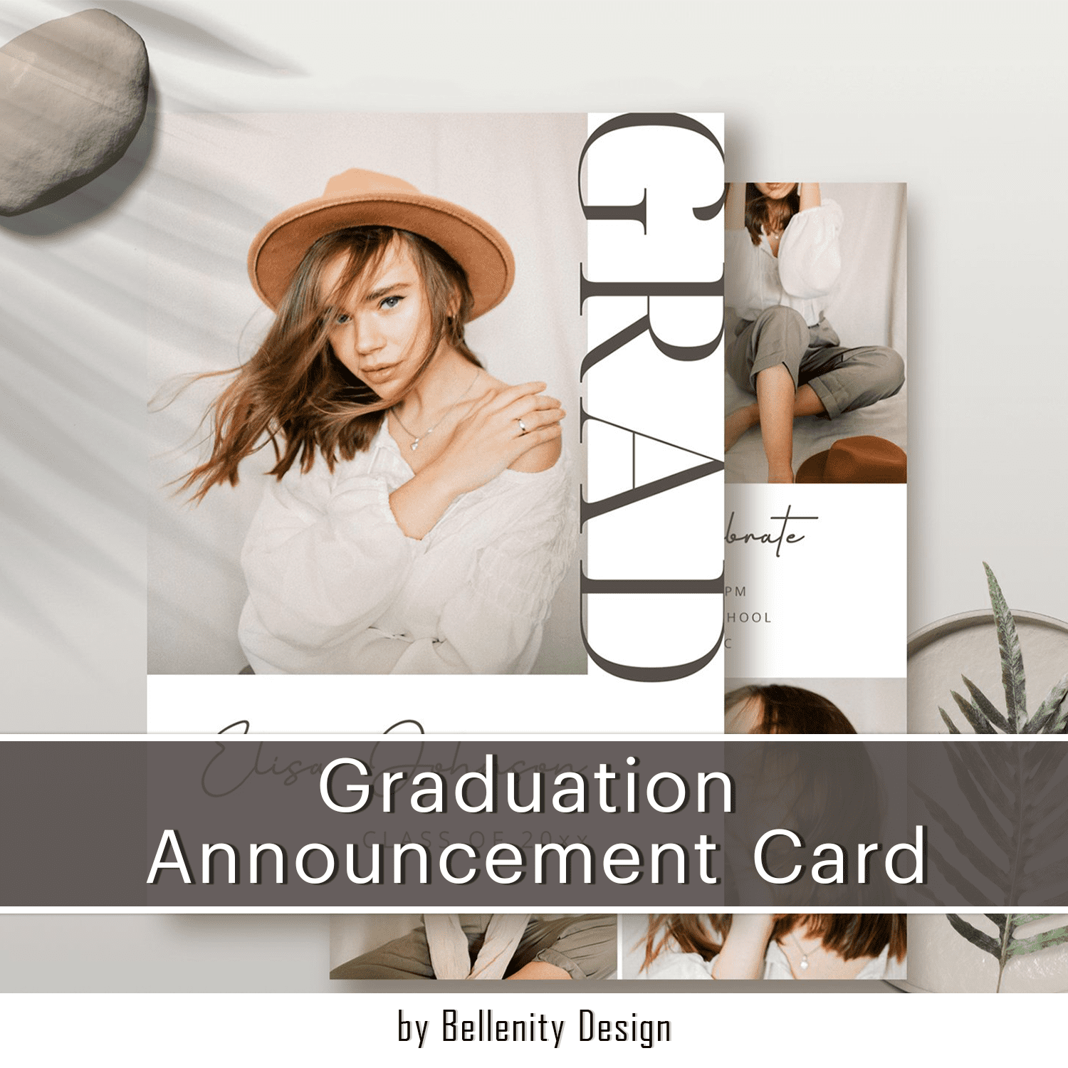 Graduation Announcement Card SG015 cover.