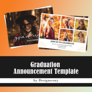 Graduation Announcement Template CMYK – MasterBundles