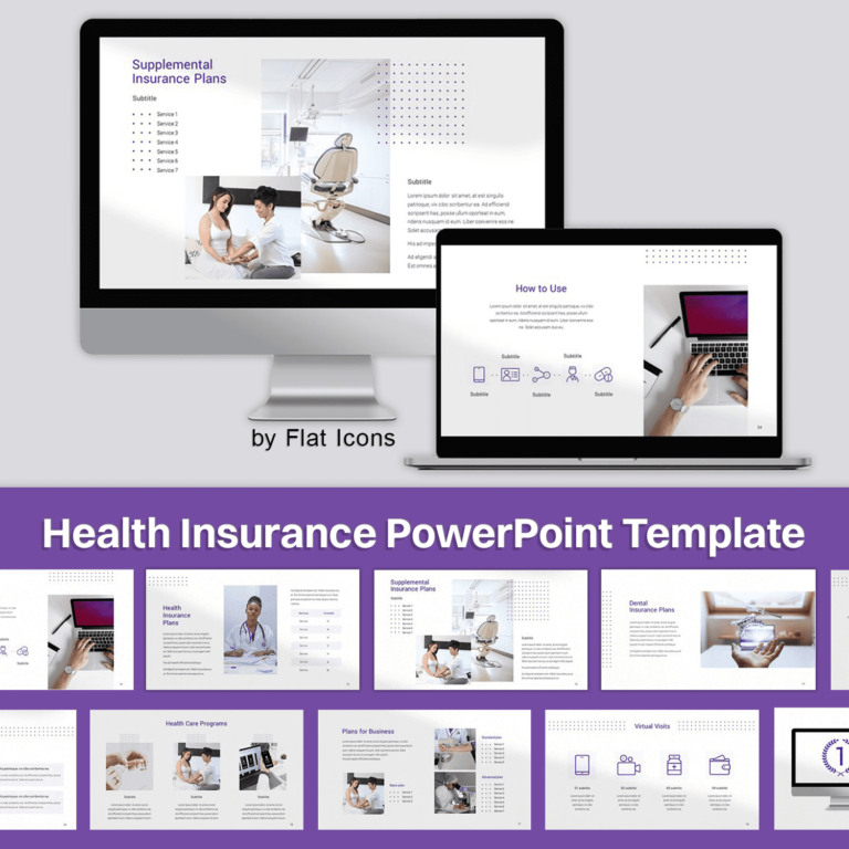 Health Insurance PowerPoint Template – MasterBundles