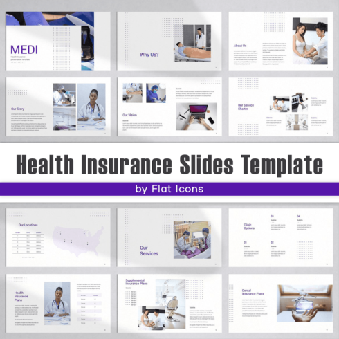 Health Insurance Slides Template.
