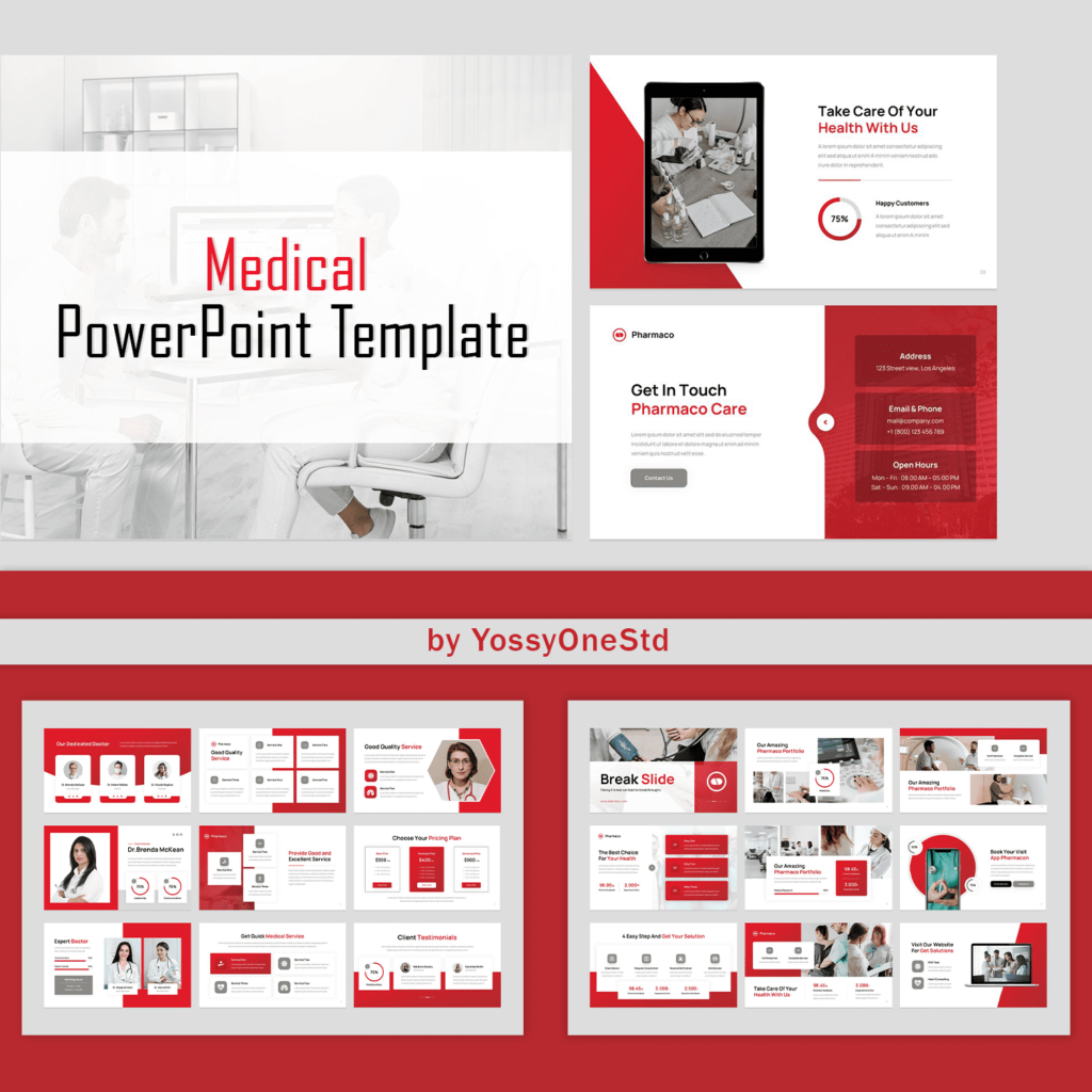 Medical Health PowerPoint Template – MasterBundles