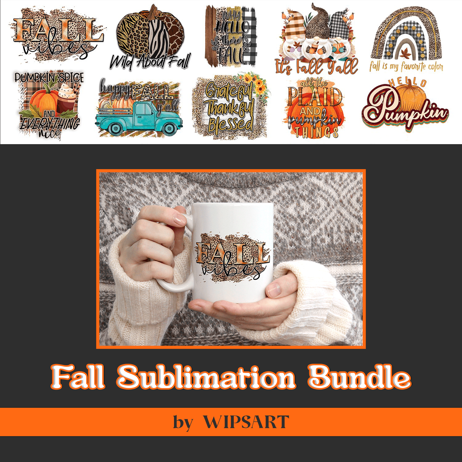 Fall Sublimation Bundle - Fall PNG Sublimation.
