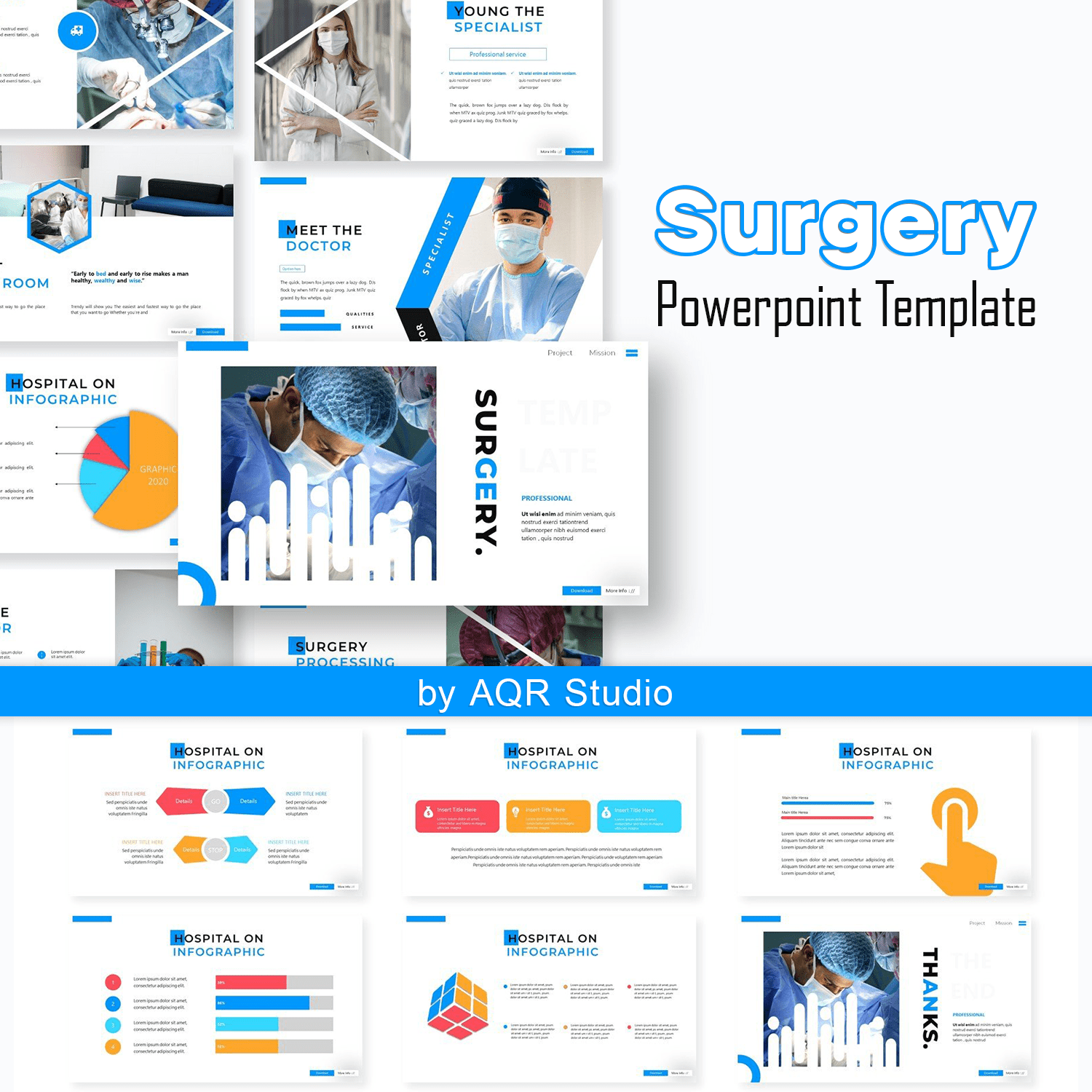 Surgery - Powerpoint Template cover.