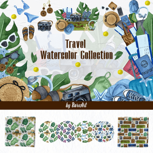 Travel Watercolor Collection.