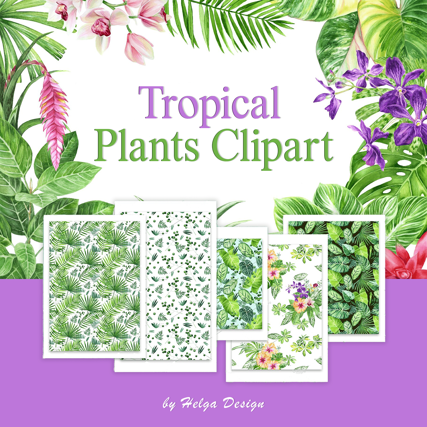 Tropical Plants Clipart.