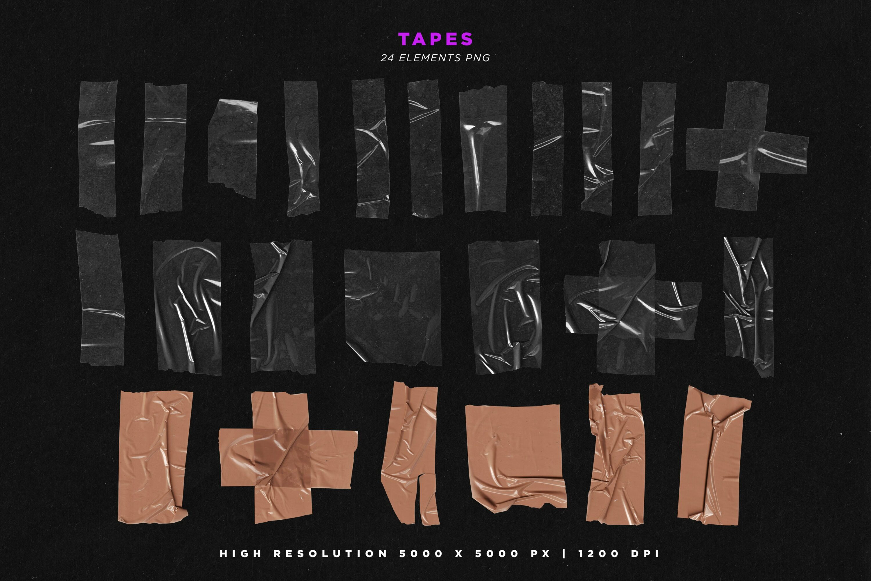24 tapes elements.
