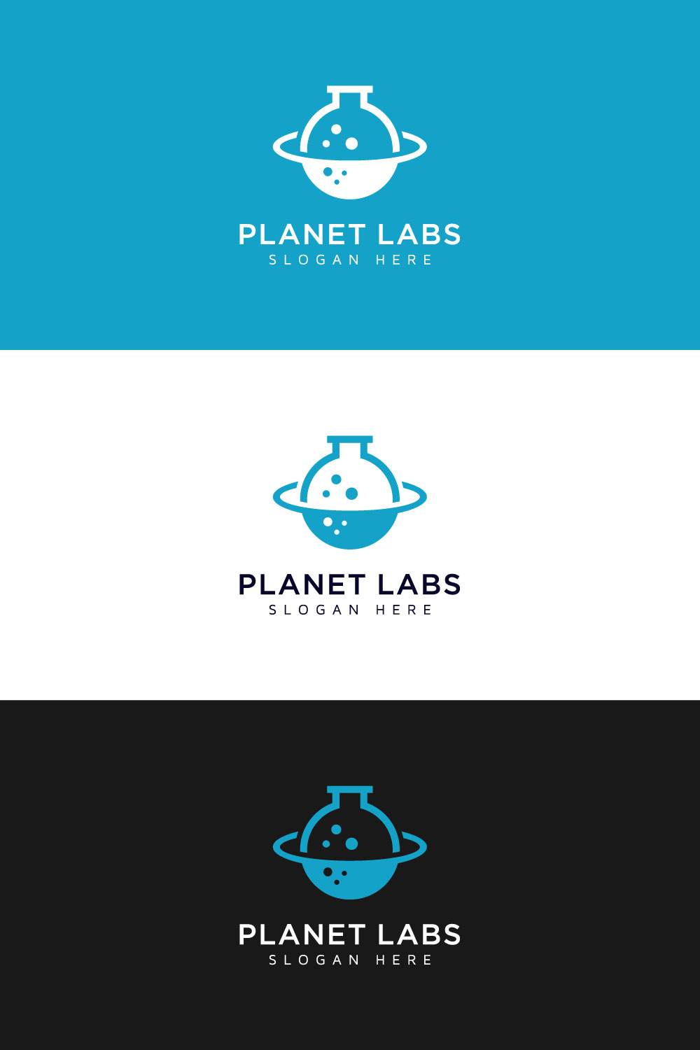 Creative Planet Orbit Labor Lab Abstract Logo Design Pinterest Image.