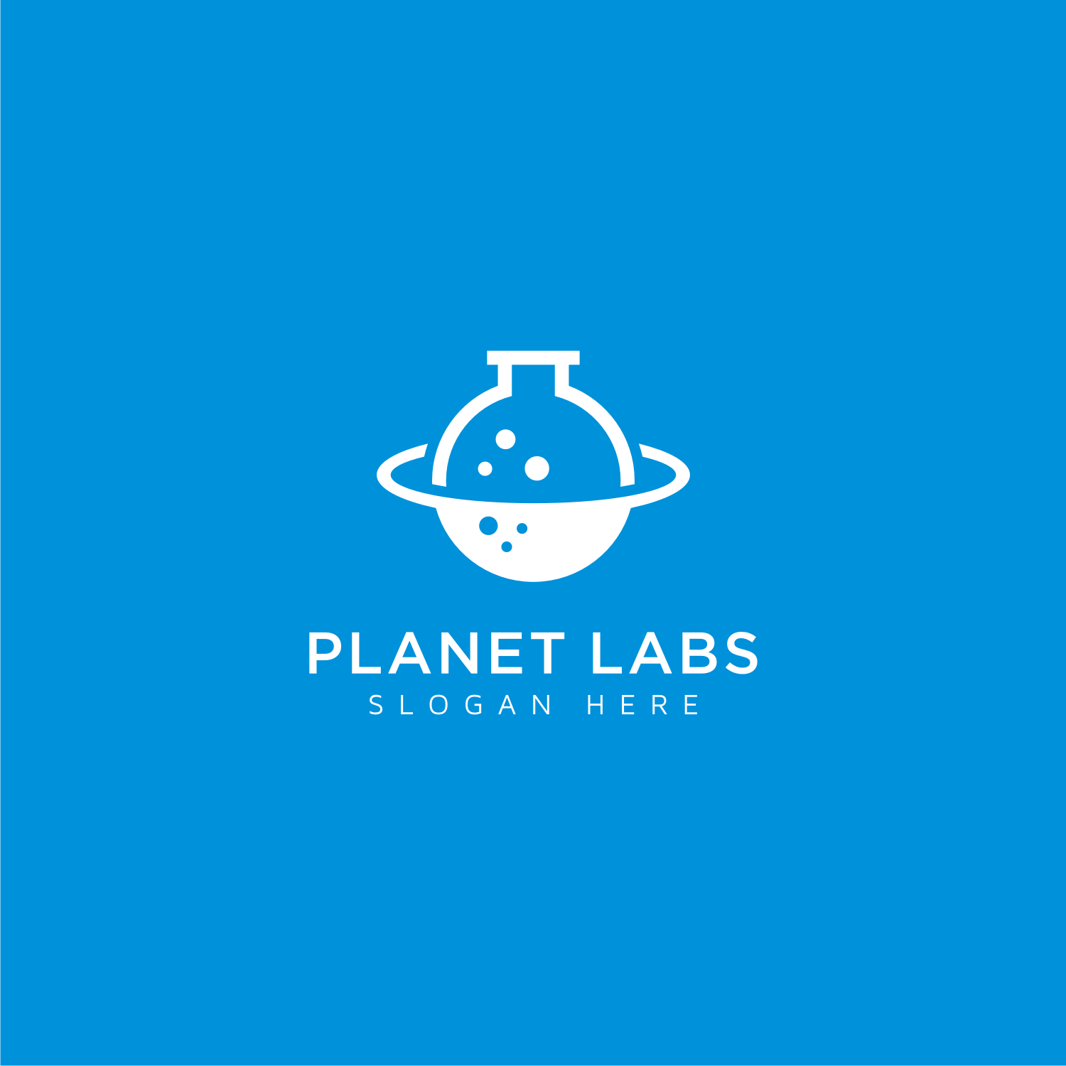 Creative Planet Orbit Labor Lab Abstract Logo Design Preview Image.
