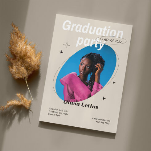 Graduation party Invitation cover.