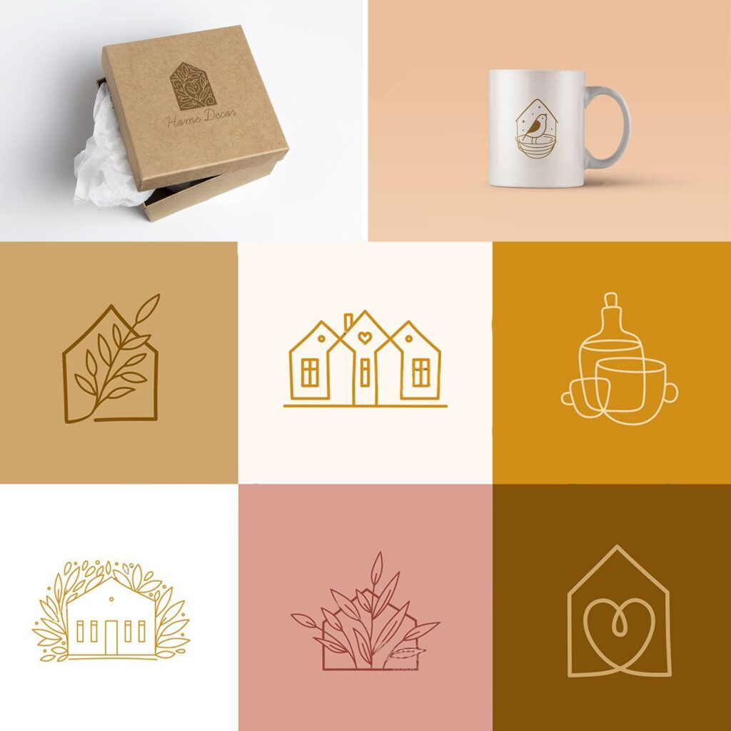 12 Home Decor Logos MasterBundles