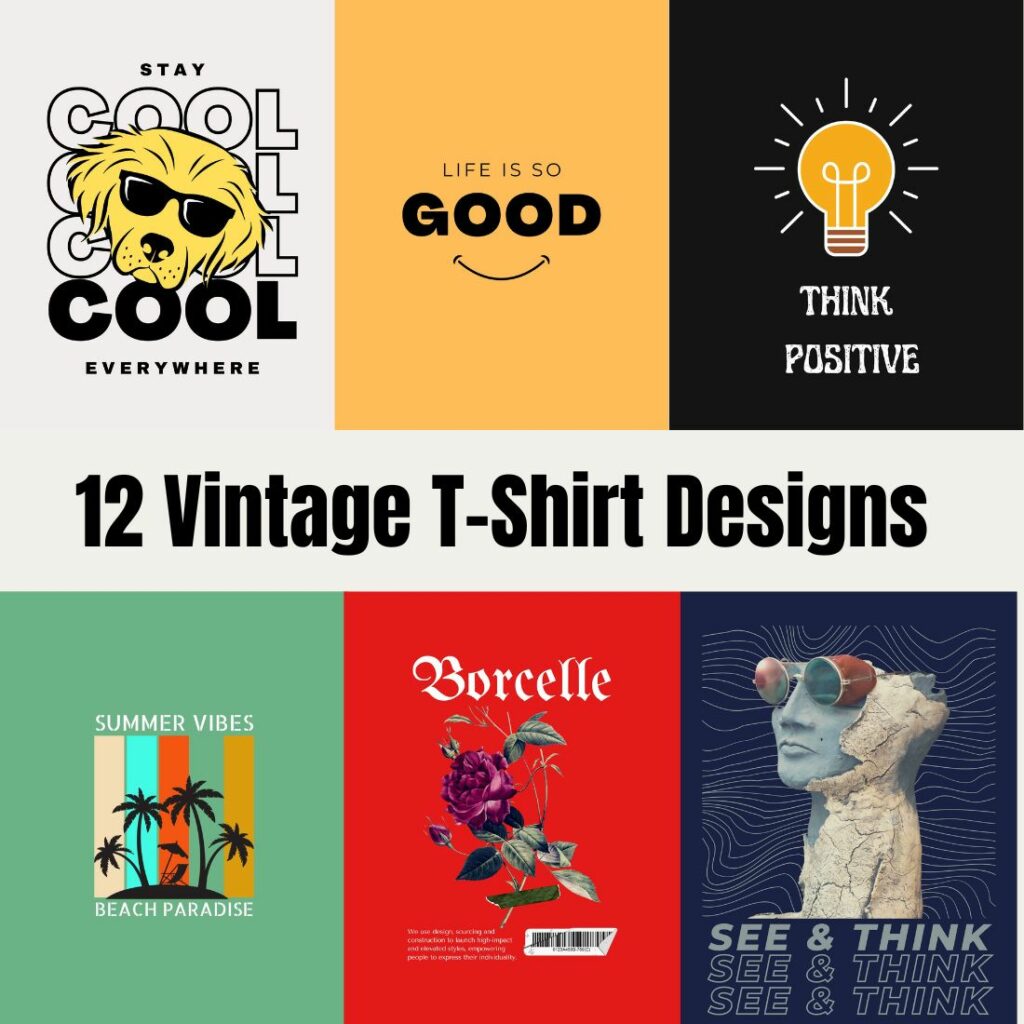 12 Best Vintage T Shirt Designs Masterbundles