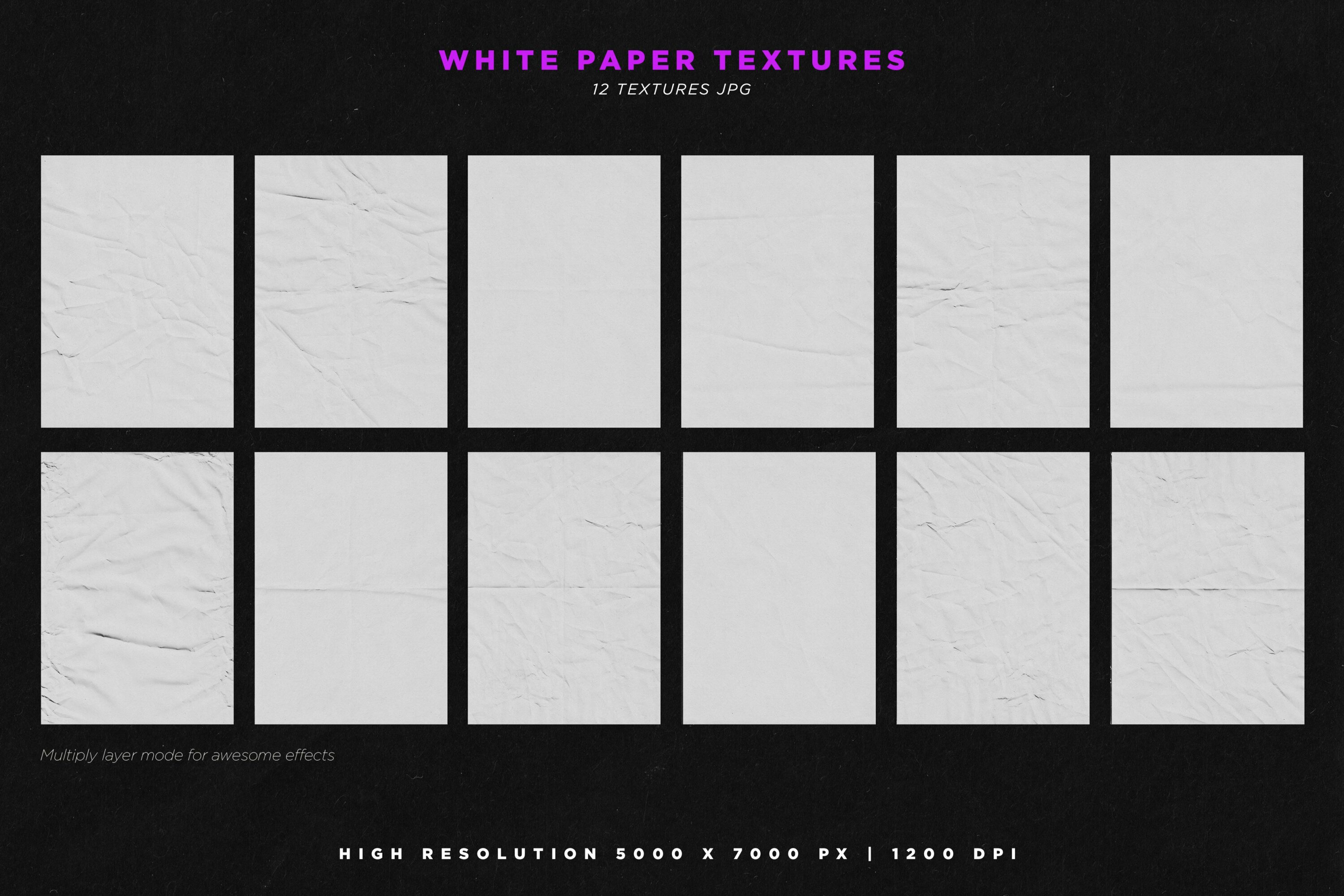 White paper textures.