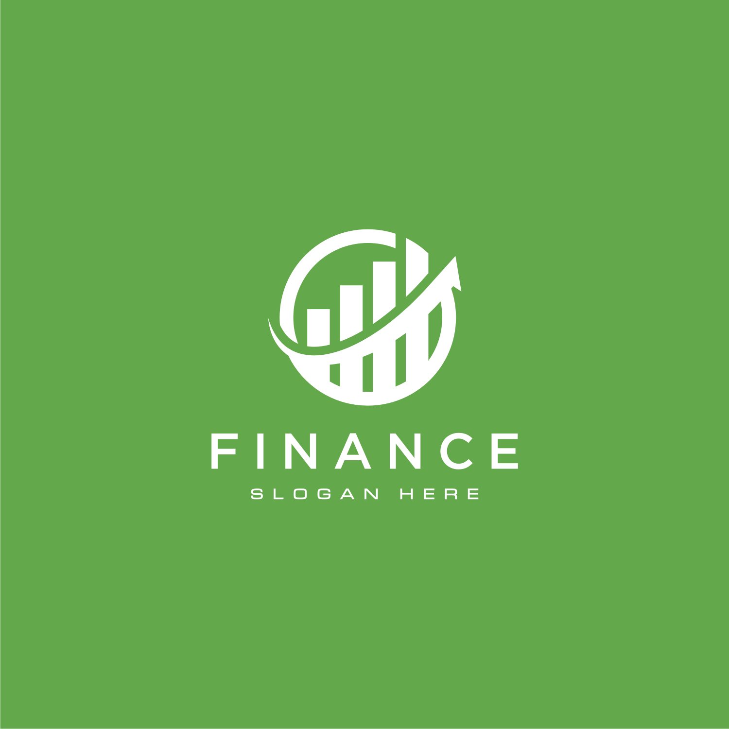 Business Finance Beautiful Logo Template Vector Icon Design Green Style.