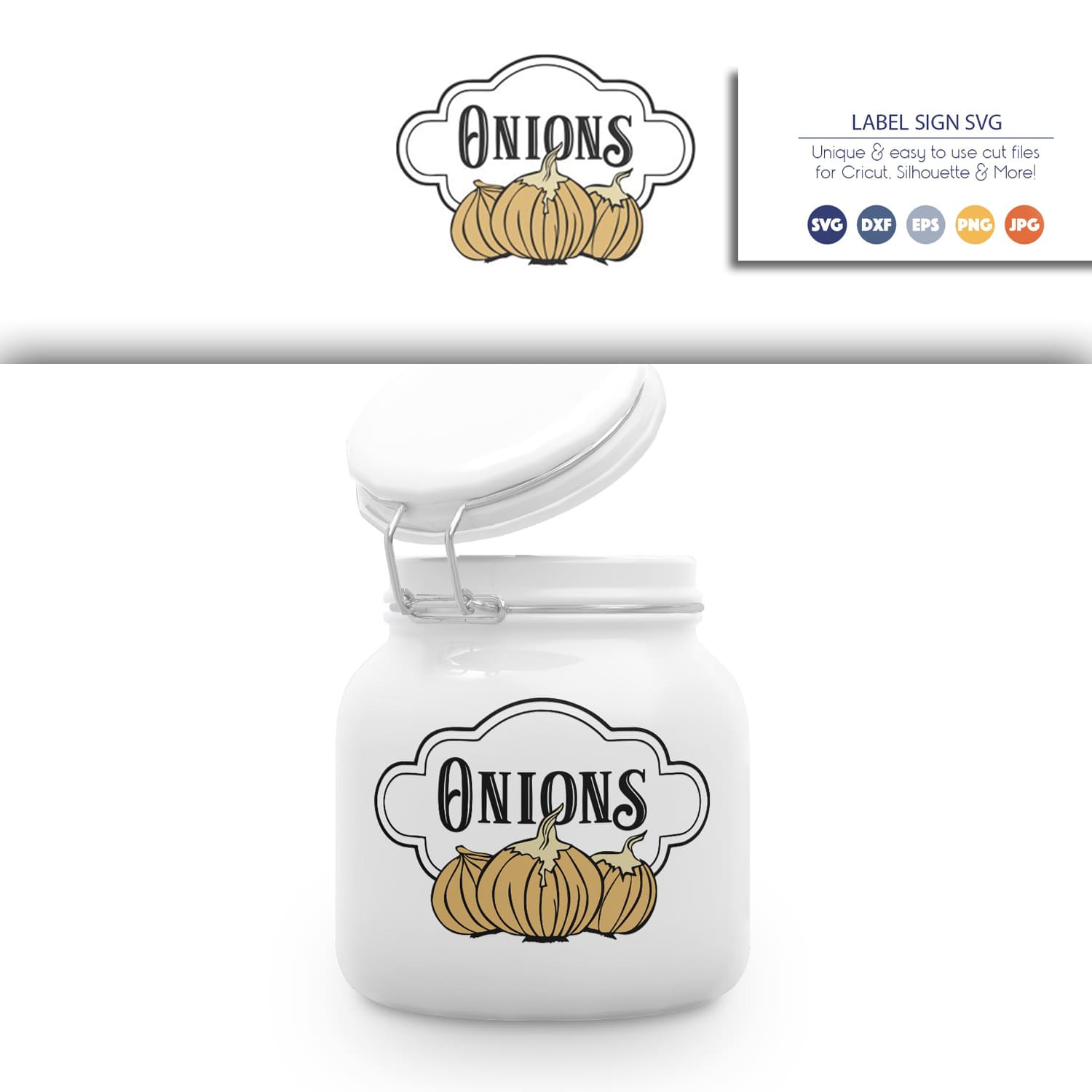 Onions SVG| Kitchen SVG | Sign Label SVG cover.