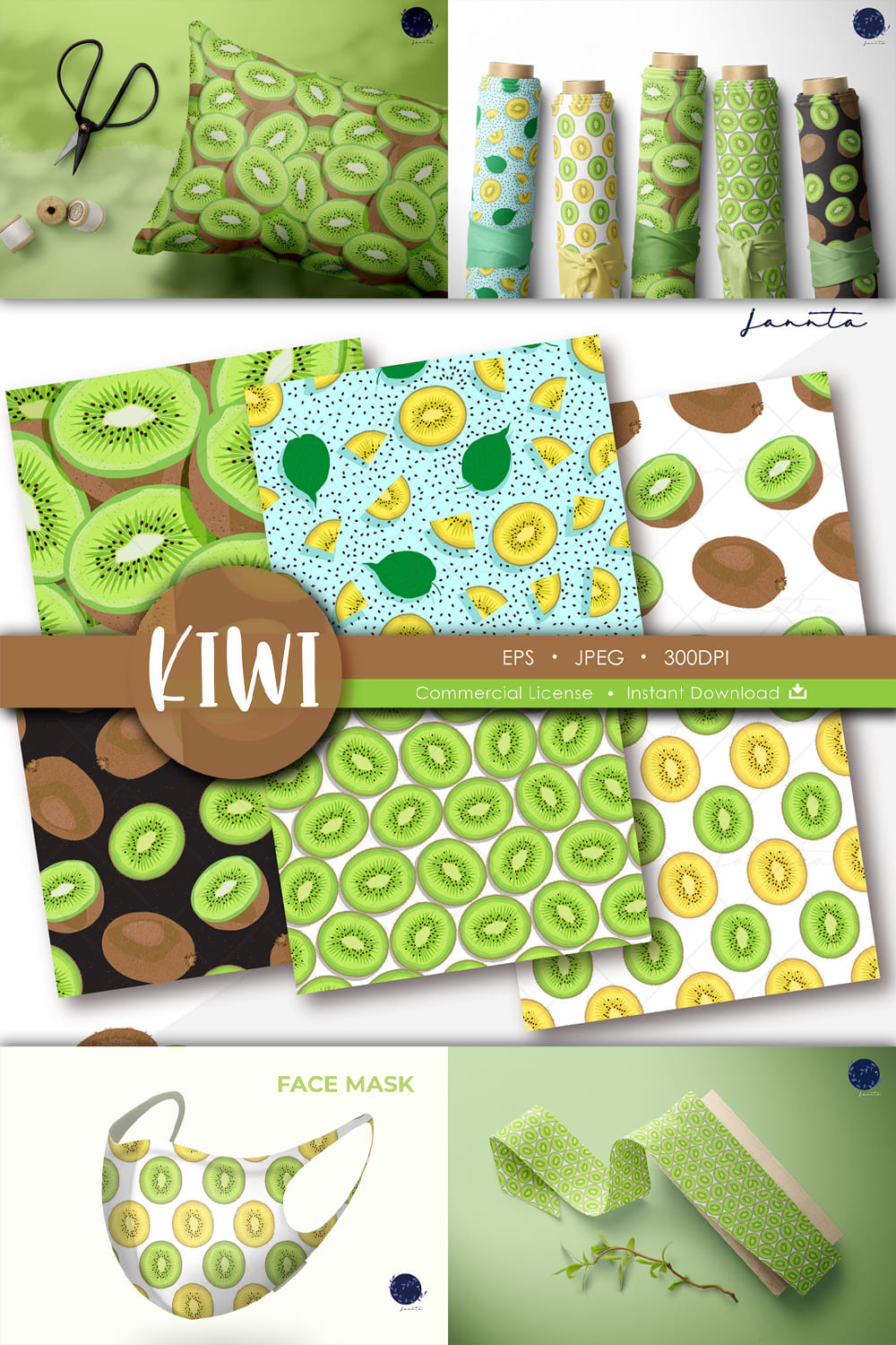 1307620 kiwi seamless pattern fruits background pinterest 1000 1500