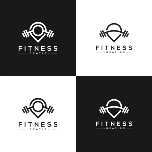 2 Fitness Location Logo Vector Design cover image.