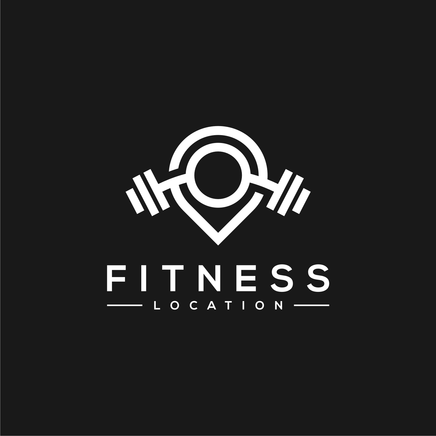 2 Fitness Location Logo Vector Design