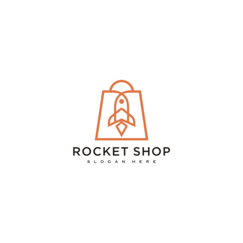 Rocket Shop Logo Design Vector cover image.