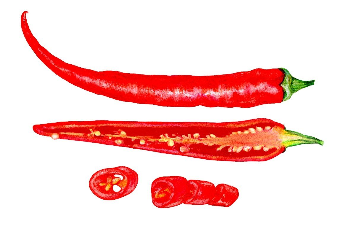 Chili red pepper.