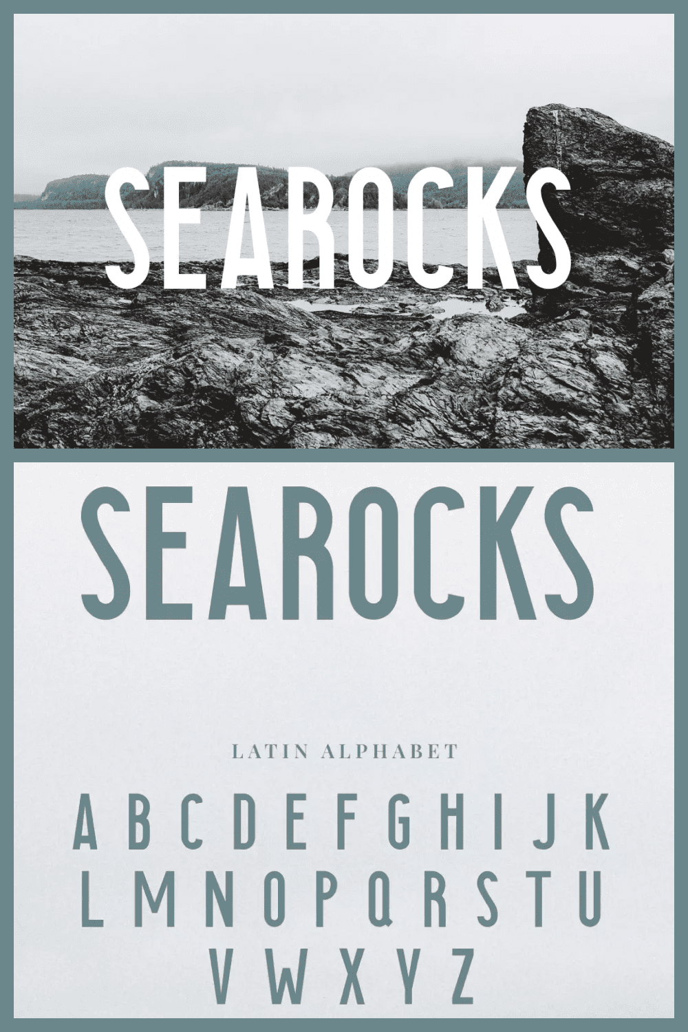 Free Searocks Font.