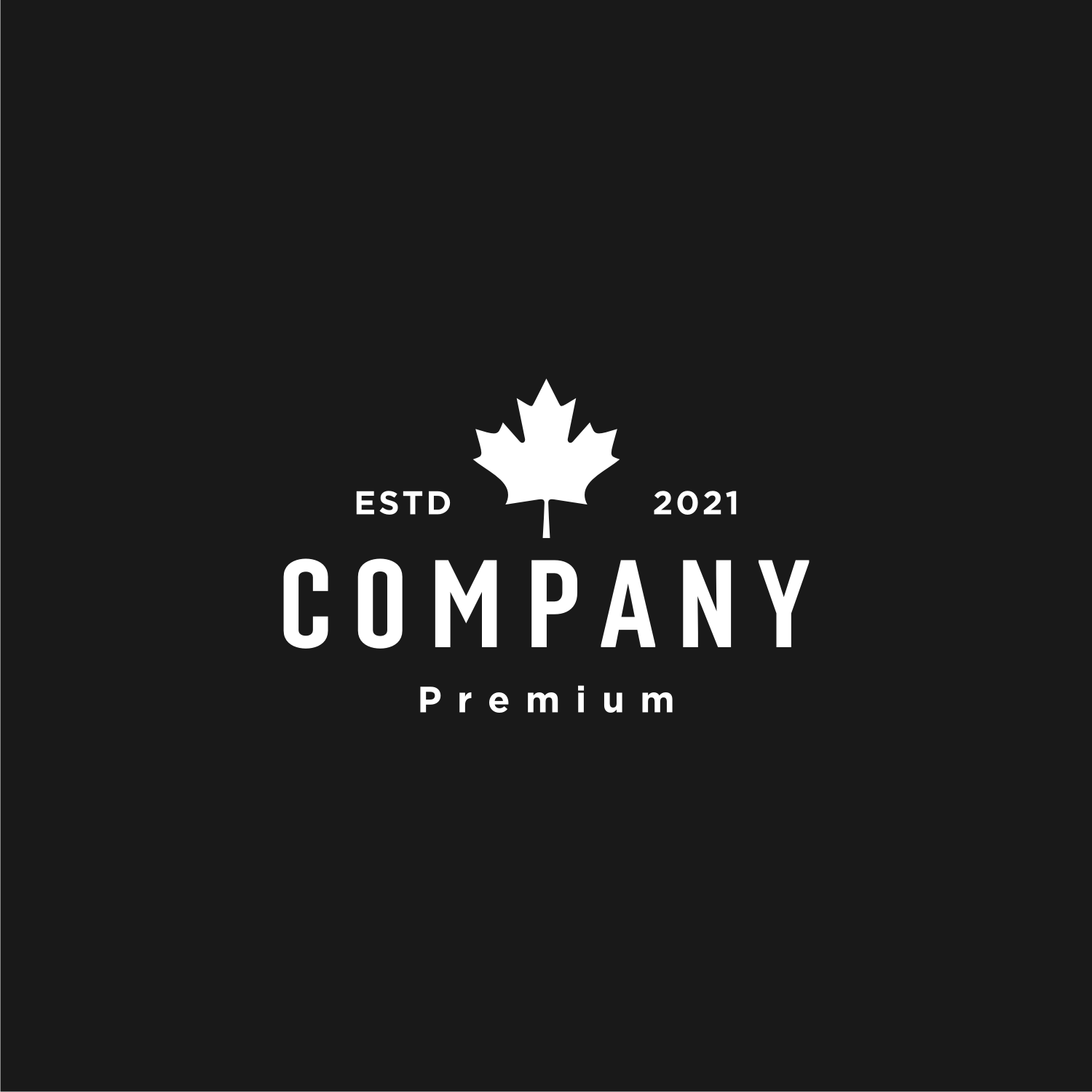Maple Leaf Logo Vector Design preview image.