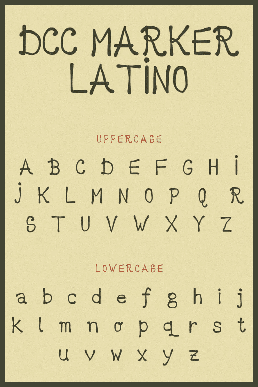 Free Mexican Font Marker Latino.