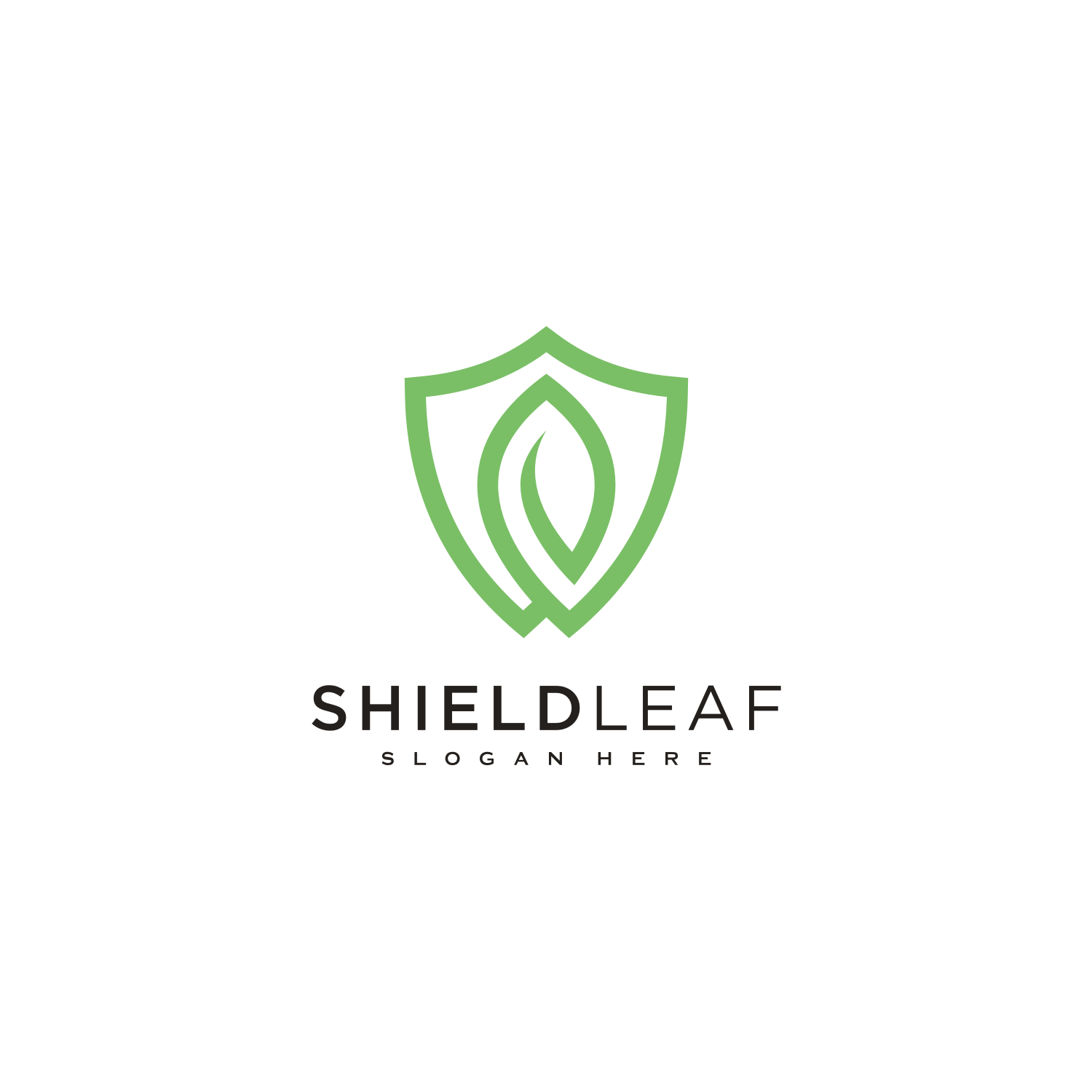 Shield Leaf Logo Vector Design cover image.