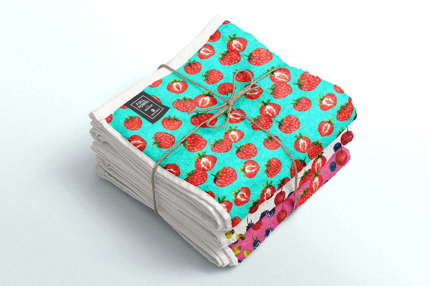 Yummy Fruit Pattern Collection With 25 Seamless Patterns And 7 Backgrounds Towels Print Example.