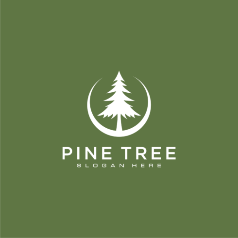 pine tree logo vector design template - MasterBundles