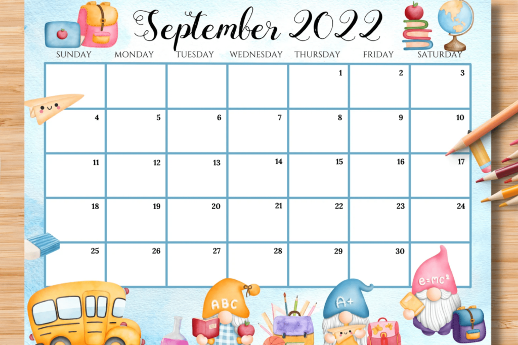 40+ Printable September Calendars 2022: Free & Premium