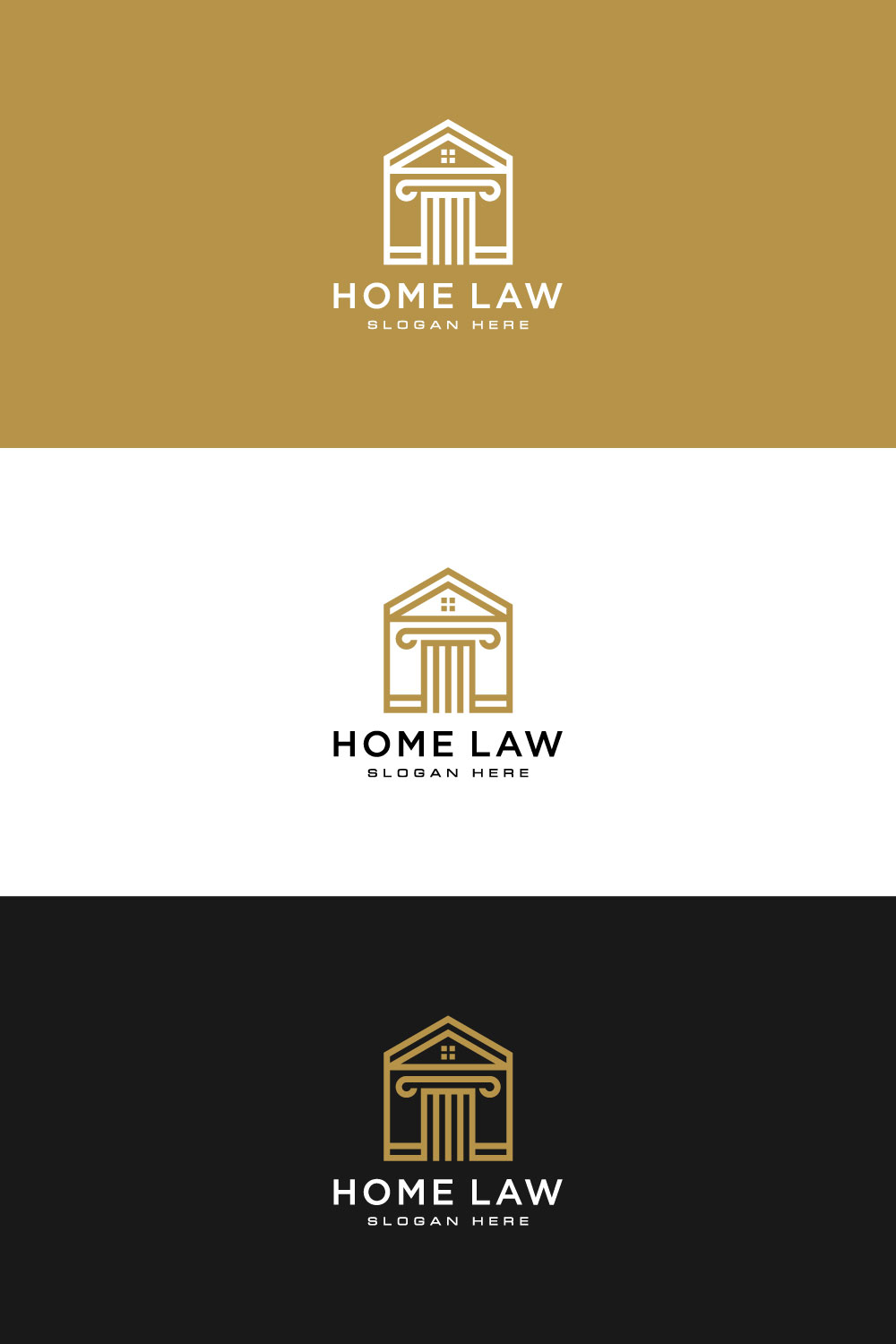 Home Law Firm Logo Vector Design