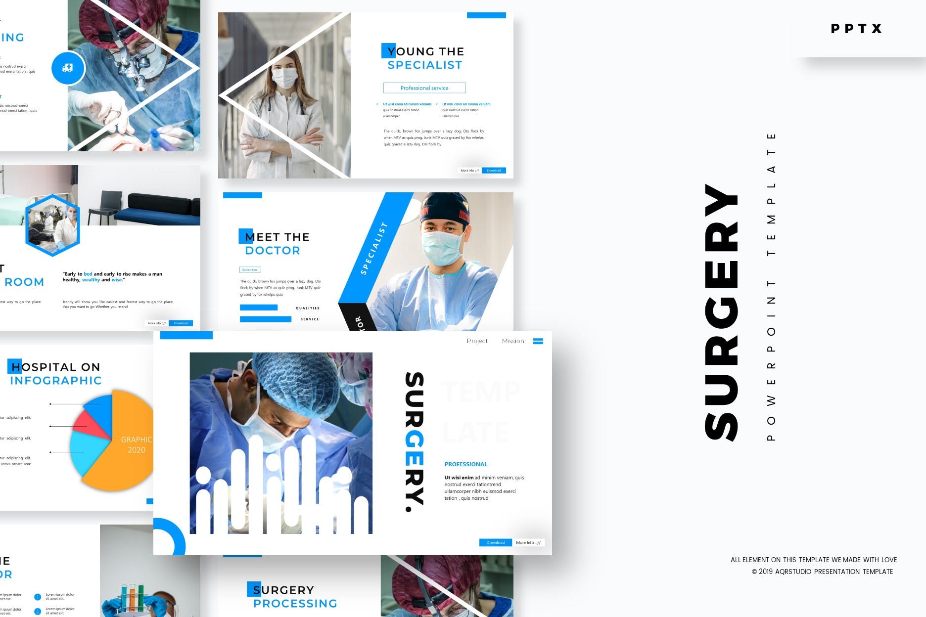Cover image of Surgery - Powerpoint Template.