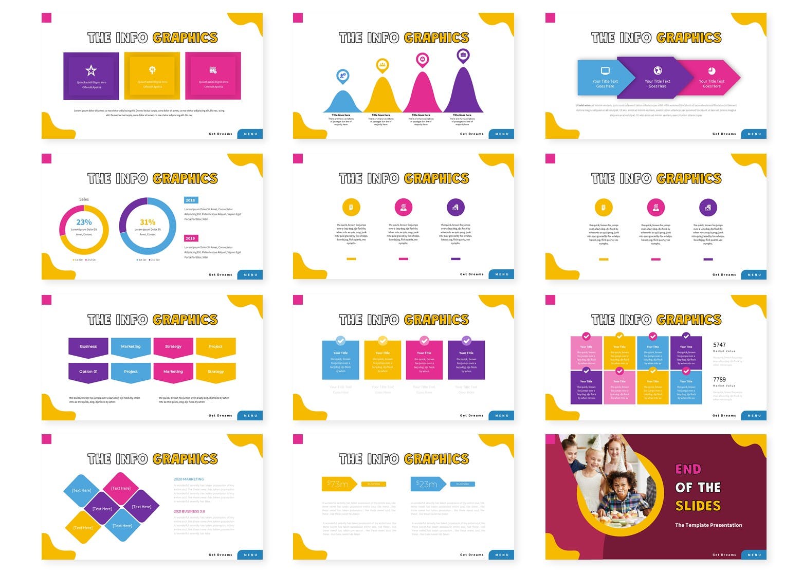 It includes a lot of colorful infographics.