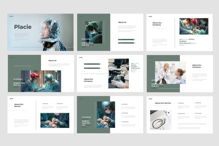 Placie - Medical Surgery Powerpoint Template – MasterBundles