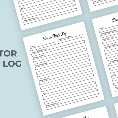 Medical Log Book KDP Interior Vector | Master Bundles