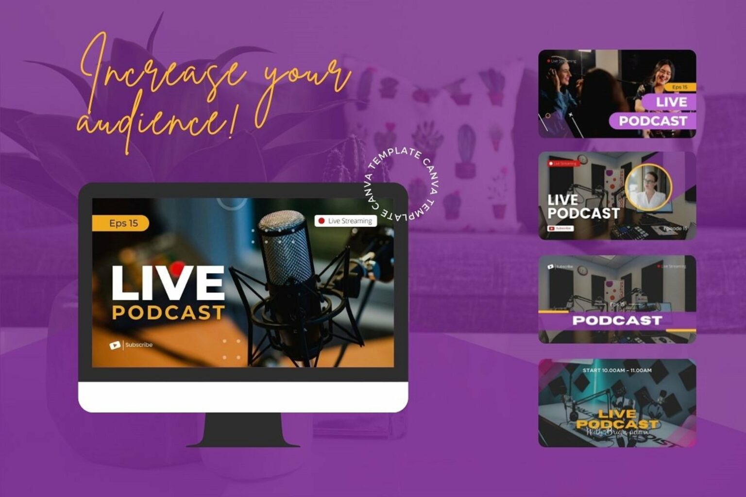 Live Podcast Youtube Thumbnail – MasterBundles