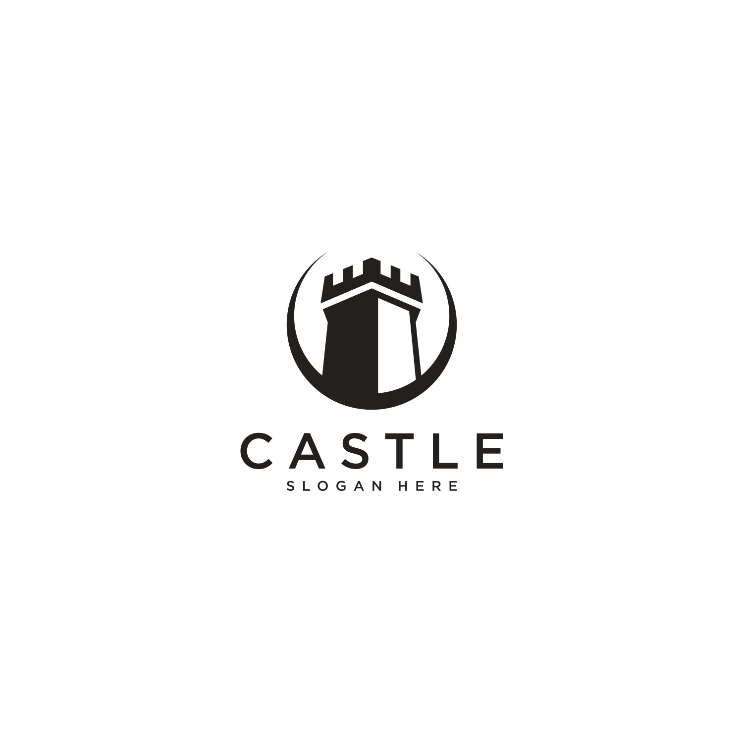 castle logo vector design - MasterBundles