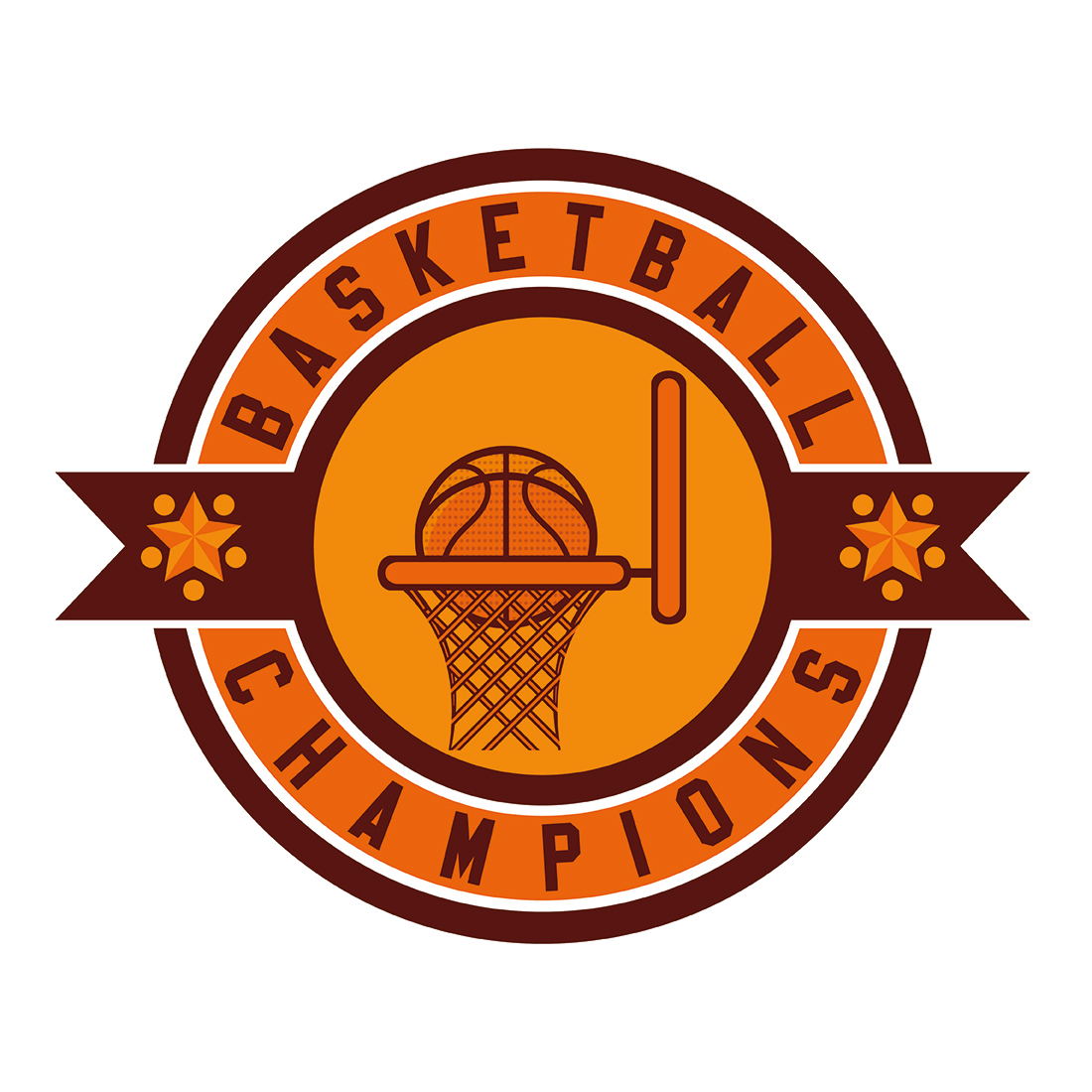 Bundle of 4 Basketball Logos preview image.
