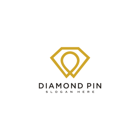 Diamond Pin Logo Vector Design cover image.