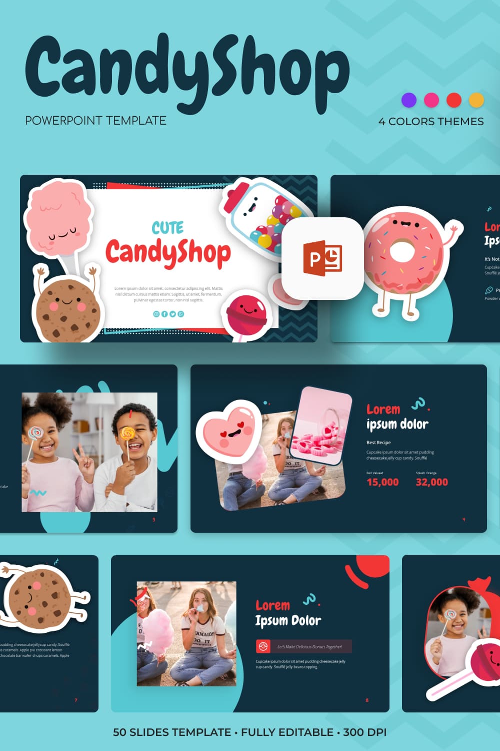 2 candyshop powerpoint template 1000h1500
