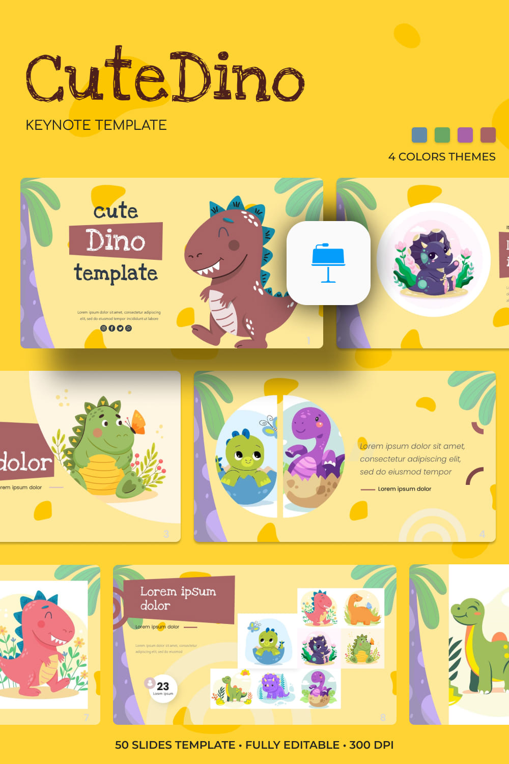 2 cutedino keynote template 1000h1500