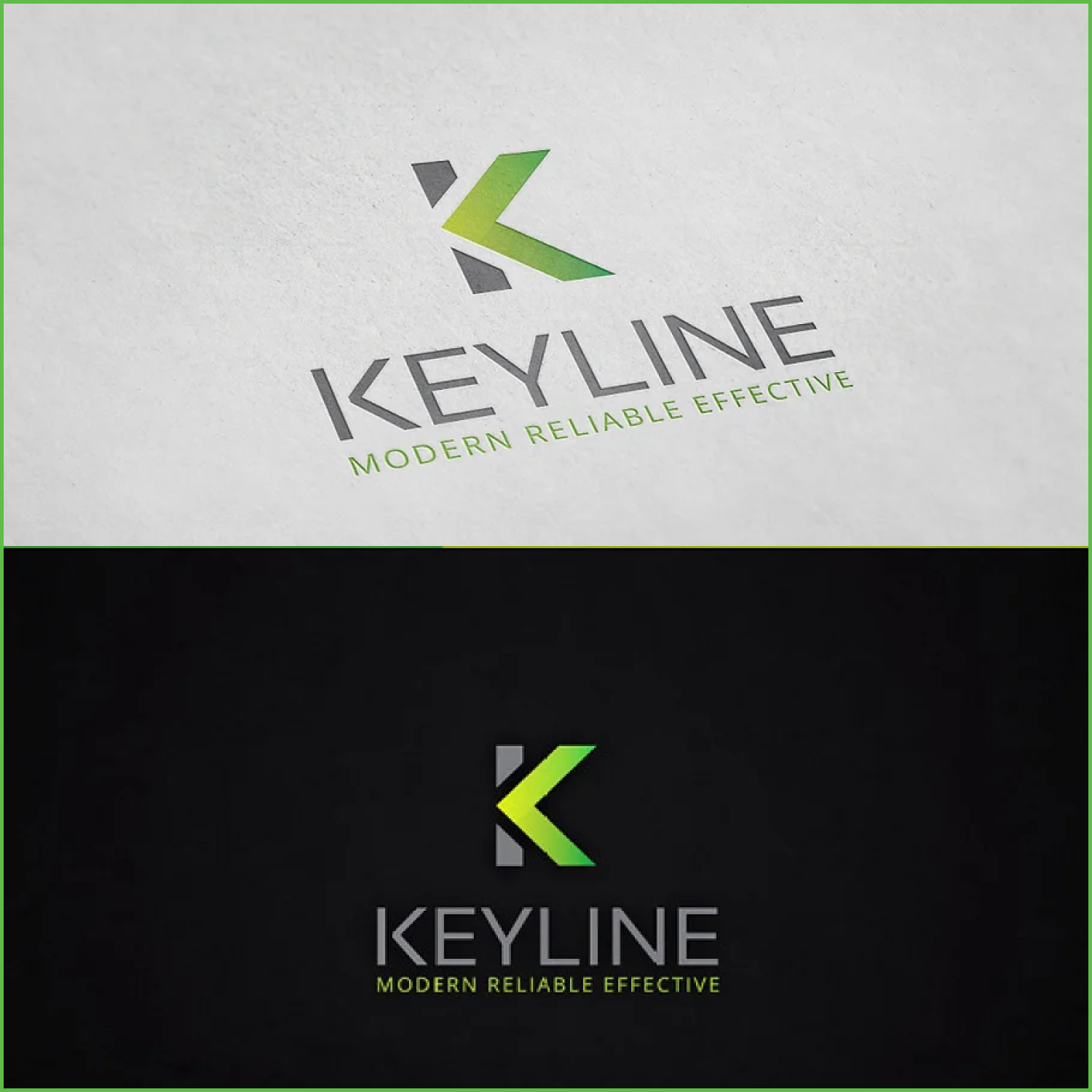 Keyline Letter K Logo Template cover.
