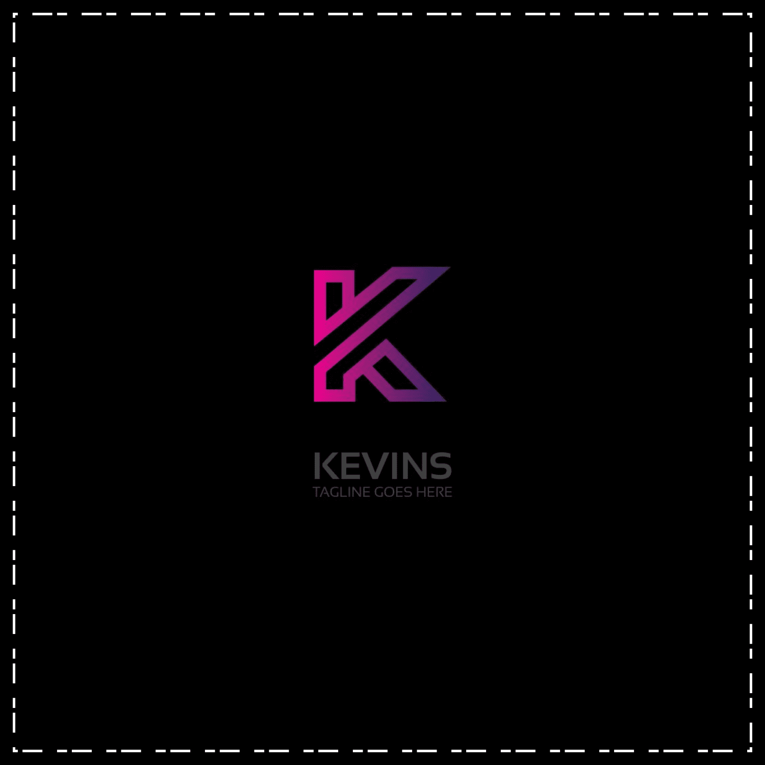 Letter K Logo cover,