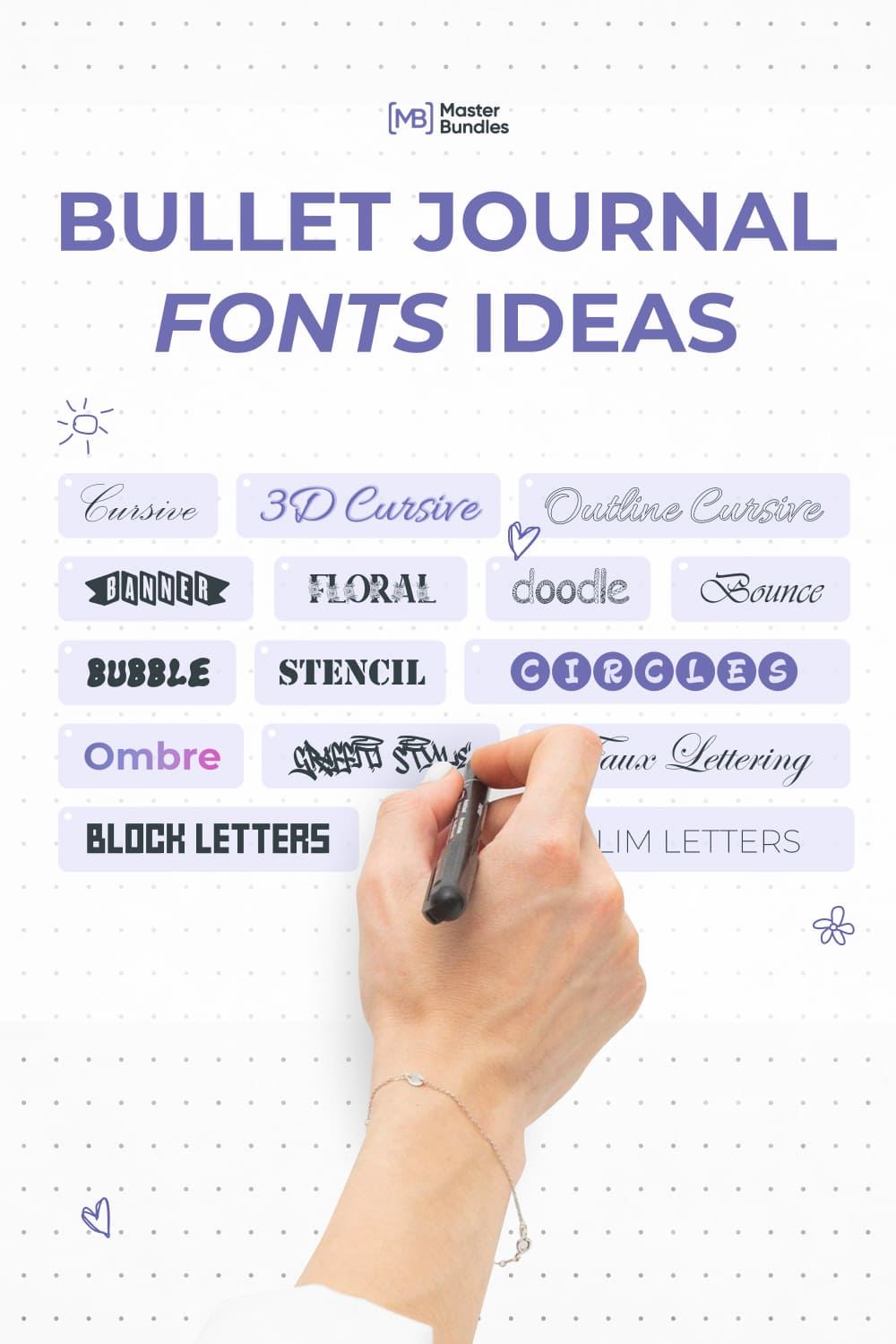2 pinterest 15 must use bullet journal fonts for note taking 927.