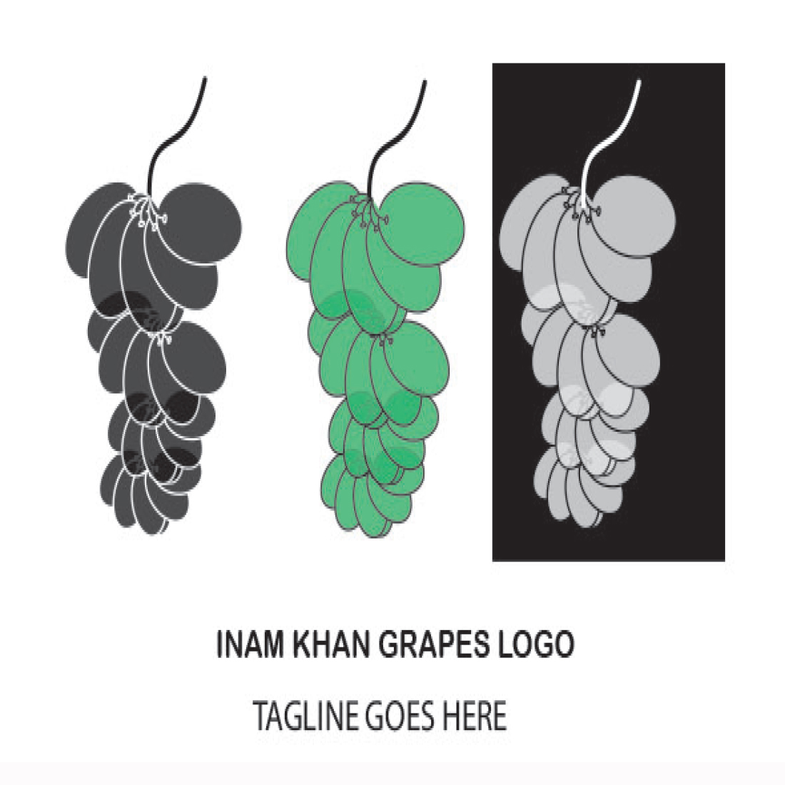 Grapes Logo Template example.
