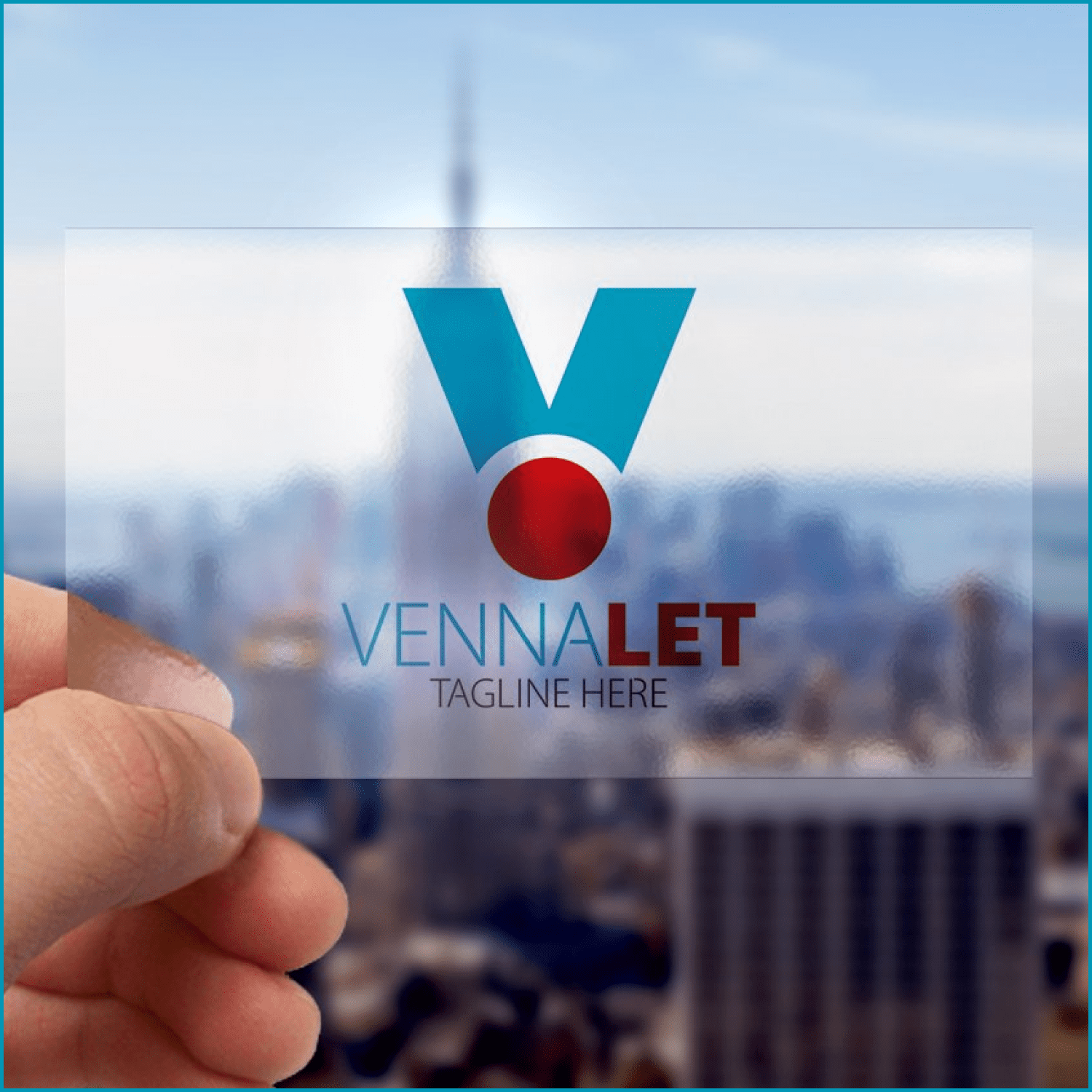 Venna V Letter Logo cover.
