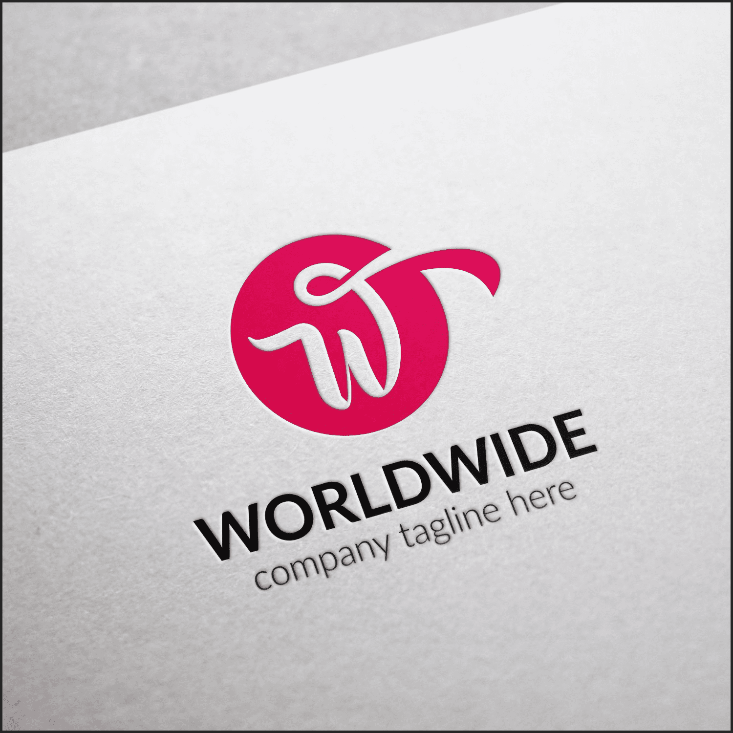 Worldwide Letter W Logo cover.